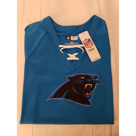 Carolina Panthers NFL Ladies Tee Short Sleeve TShirt NWOT - Picture 2 of 6